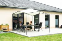 ShelterLogic Stahl Pavillon Canopy Pacifica 10x10 grau 317x317x271 cm