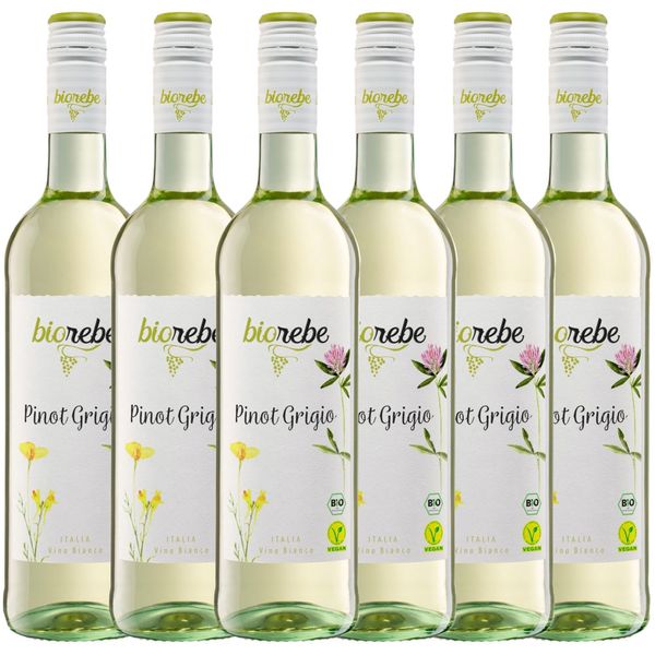 BioRebe Pinot Grigio trocken 0,75l 6er Karton