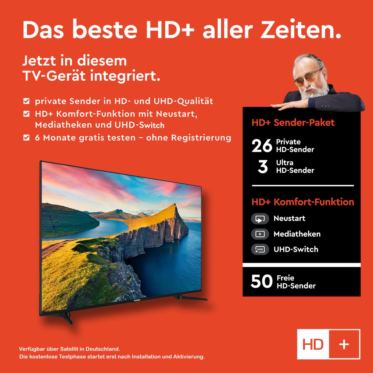 Telefunken QU50K800 50 Zoll QLED Fernseher /Smart TV(4K Ultra HD ...