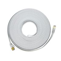 CAT7 Patchkabel Netzwerkkabel weiß 2m flach