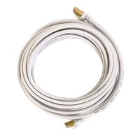CAT7 Patchkabel Netzwerkkabel weiß 1m rund