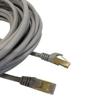 CAT7 Patchkabel Netzwerkkabel grau 2m rund