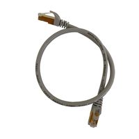 CAT7 Patchkabel Netzwerkkabel grau 1m rund