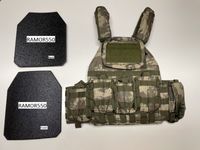 BSSD Defence Komplettset Plattenträger 2x Stahlplatten RAMOR550 5,9mm