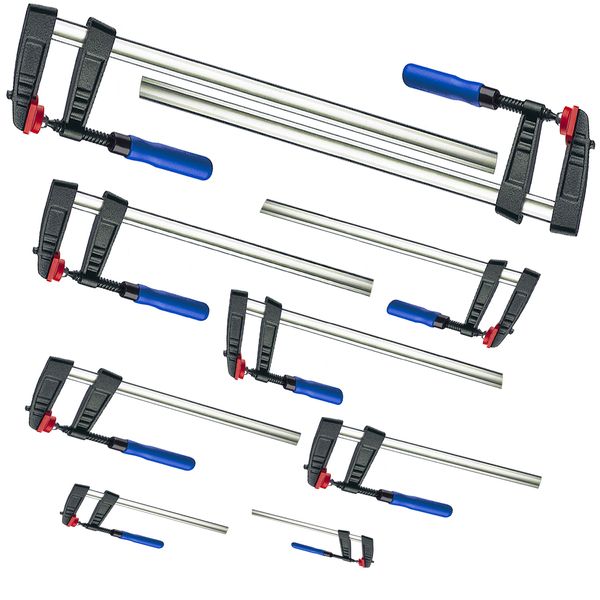 8 tlg Set Schraubzwingen 150x50/200x50/250x50/300x80 je 2 Stück