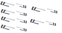 12 tlg Set Schraubzwingen 150x50/200x50/250x50 mm je 4 Stück