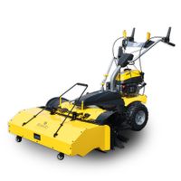 Kehrmaschine KEM-1000 mit Sammelbehälter / Schneeschild / E-Start