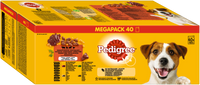 PEDIGREE® Adult Portionsbeutel in Gelee Gemischte Selektion mit 4 Varietäten 40x 100g