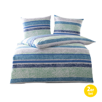 Mikrofaser-Jersey-Flanell-Bettwäsche - 2er Set, Struktur P