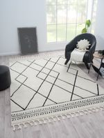 Teppich Moroccan Comfort, 200 cm x 290 cm, Farbe weiß, rechteckig, Florhöhe 19mm