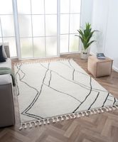 Teppich Moroccan Escape, 190 cm x 240 cm, Farbe weiß, rechteckig, Florhöhe 19mm