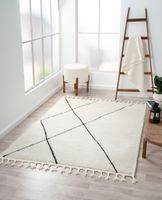 Teppich Moroccan Hideaway, 200 cm x 140 cm, Farbe weiß, rechteckig, Florhöhe 19mm