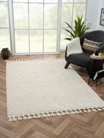 Teppich Moroccan Retreat, 160 cm x 230 cm, Farbe weiß, rechteckig, Florhöhe 19mm