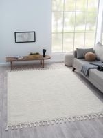 Teppich Moroccan Retreat, 190 cm x 240 cm, Farbe weiß, rechteckig, Florhöhe 19mm