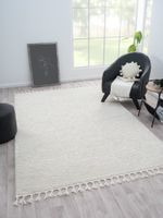 Teppich Moroccan Retreat, 200 cm x 290 cm, Farbe weiß, rechteckig, Florhöhe 19mm
