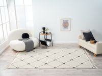 Teppich Moroccan Divine, 160 cm x 230 cm, Farbe weiß, rechteckig, Florhöhe 19mm