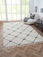 Teppich Moroccan Divine, 200 cm x 290 cm, Farbe weiß, rechteckig, Florhöhe 19mm