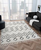 Teppich Moroccan Heaven, 190 cm x 240 cm, Farbe weiß, rechteckig, Florhöhe 19mm