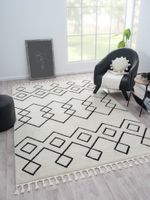 Teppich Moroccan Heaven, 200 cm x 290 cm, Farbe weiß, rechteckig, Florhöhe 19mm