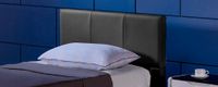 LED Bett ASTEROID Dunkelgrau mit Matratze – 90 x 200 cm