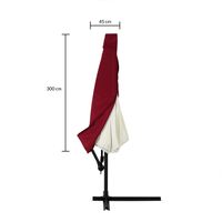 Kingsleeve Abdeckung Ampelschirm Sonnenschirm Rot 3m