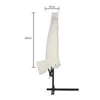 Kingsleeve Abdeckung Ampelschirm Sonnenschirm Beige 3,5m