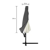 Kingsleeve Abdeckung Ampelschirm Anthrazit 3,5m Reißverschluss