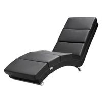 Casaria Relaxliege London Schwarz Kunstleder