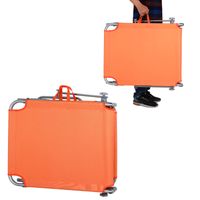 Casaria Sonnenliege Hawaii Orange Alu 195x60x30cm