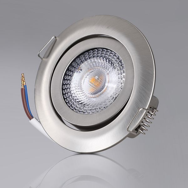 monzana® LED Einbauleuchte Krog 6er-Set Nickel