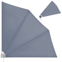 Balkonfächer Anthrazit 140x140cm klappbar