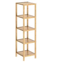 Standregal Bambus 140x33x33cm
