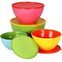 monzana 4 teiliges Schüsselset aus Kunststoff in 4 Größen 900-4000ml