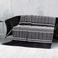 Kaschmirtouch-Decke, ca. 150 x 200 cm - Ornament Rauten