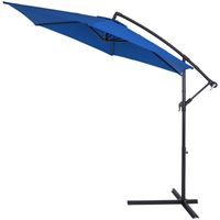 Ampelschirm Blau Alu Ø330cm UV-Schutz 40+