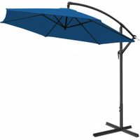 Kingsleeve Ampelschirm Blau Alu Ø330cm UV-Schutz 40+