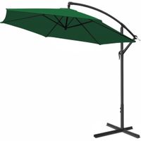Kingsleeve Ampelschirm Grün Alu Ø300cm UV-Schutz 40+