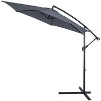 Ampelschirm Anthrazit Alu Ø300cm UV-Schutz 40+