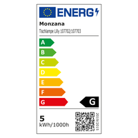 monzana® LED Schreibtischlampe Lilly Weiß