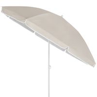 Kingsleeve Sonnenschirm Cyprus Beige 180cm Neigefunktion