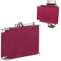 Casaria Sonnenliege Ibiza Rubinrot 190x59x29cm Alu Sonnendach