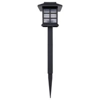 monzana LED Solarleuchten 6er-Set Schwarz