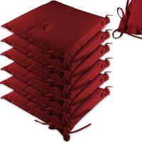 Sitzkissen 6er-Set Boston Rot 43x39x5cm