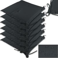 Sitzkissen 6er-Set Boston Anthrazit 43x39x5cm