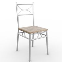 Casaria 5 tlg. Sitzgruppe »Paul« - Esstisch + 4 Stühle - Eiche