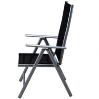 Casaria Garten-Sitzgruppe Bern 5-tlg. Silber Alu Milchglas