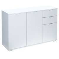 Sideboard »Alba« Weiß mit 3 Türen und Schubladen - Typ DB131