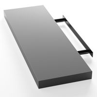 Casaria Wandregal Schweberegal 70cm grau + Halterung