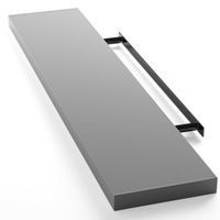 Casaria Wandregal Schweberegal 110cm grau + Halterung