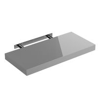 Casaria Wandregal Schweberegal 50cm Hochglanz grau + Halterung